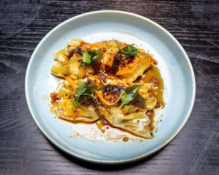 Chilli oil dumplings