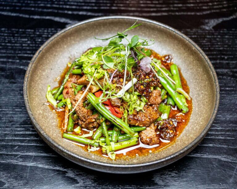 Wok-fried green beans