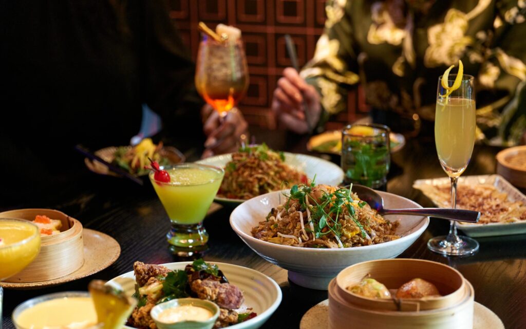 A long lunch at Zodiac with Champagne, cocktails, noodles and dumplings